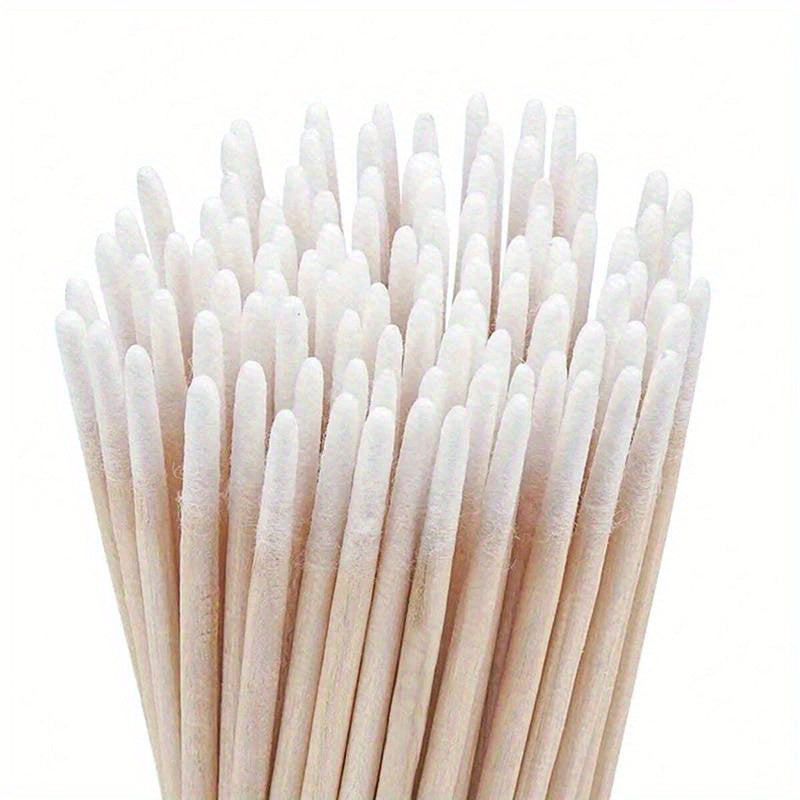 500pcs Nail Wooden Swabs - Precision Cleaning Sticks for Nail Tips, Polish Remover & Manicure Details, Unscented, Natural Wooden Heads, Nail Art Tool, Nail Art | Precision Cleaning Sticks | Gentle Swabs, Nail Art Supplies